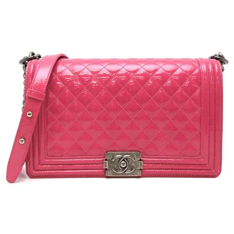 chanel boy pink patent|chanel handbags.